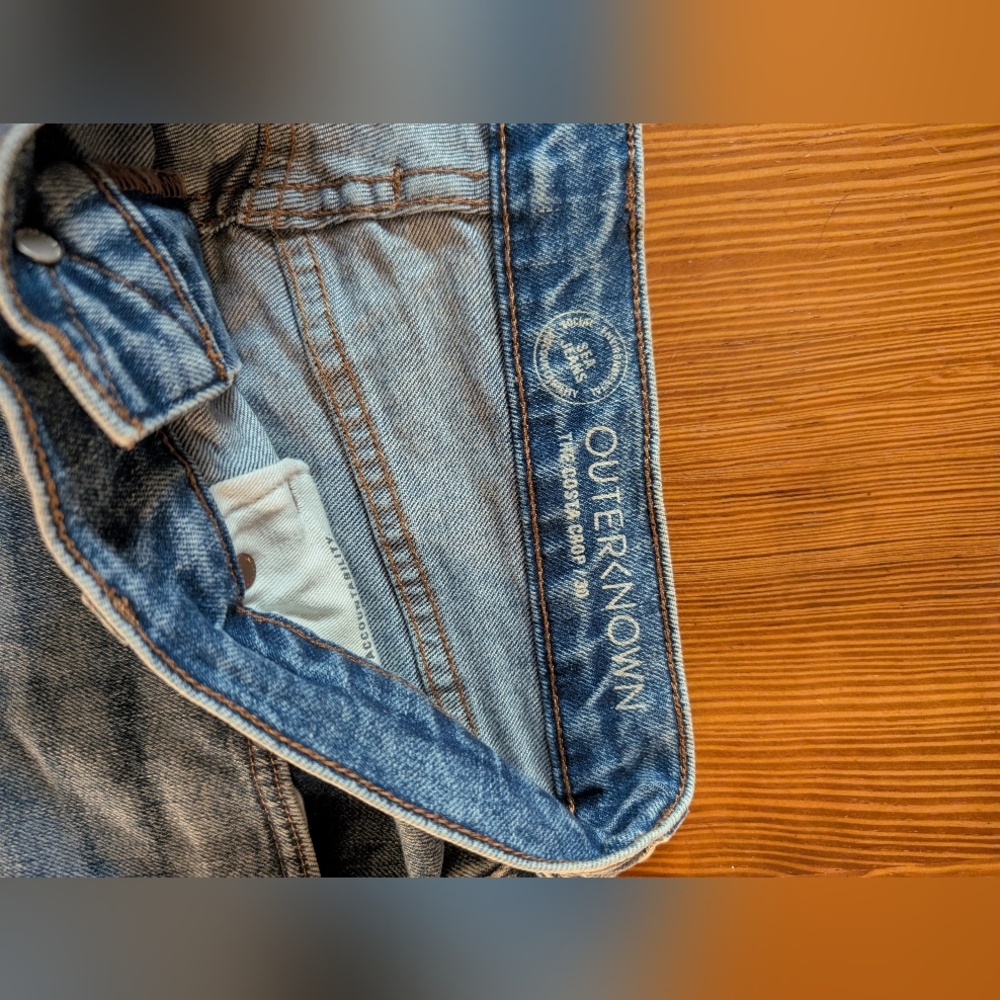 Outerknown Costa Crop Worn Indigo Size 30 - Picture 9 of 14